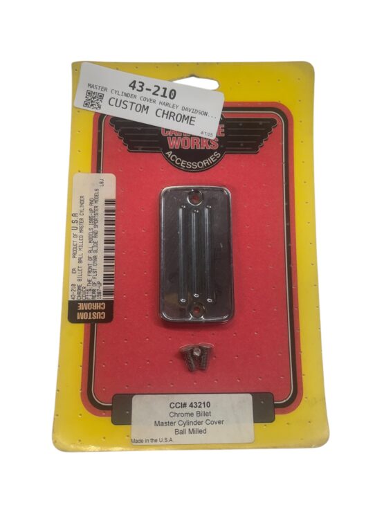 Custom Chrome Master Cylinder Cover for Harley-Davidson