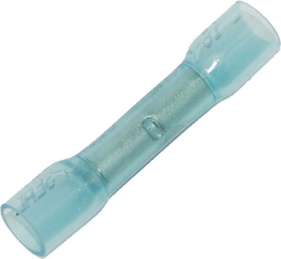 NAMZ Heat Sealable Butt Splice Connectors 16-14 AWG Blue 25 Pack