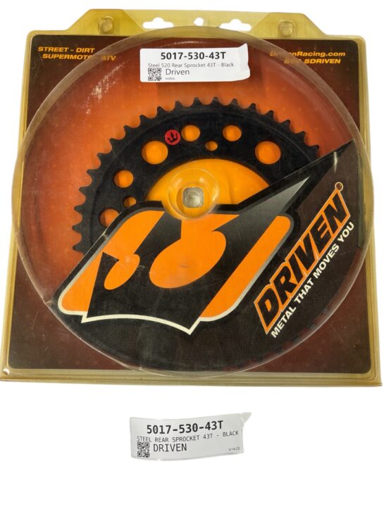 Driven Steel 520 Rear Sprocket Black 43T Fits 00-20 Suzuki Triumph - Image 3