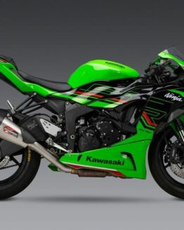 Yoshimura AT2 Slip-On Exhaust Stainless Kawasaki ZX-6R 2019-2025