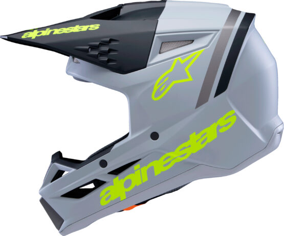 Alpinestars SM3 Youth Radium Helmet Gray/Black/Yellow Fluo YM - Image 5