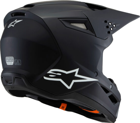 Alpinestars SM3 Youth Helmet Black Matte - Medium - Image 2