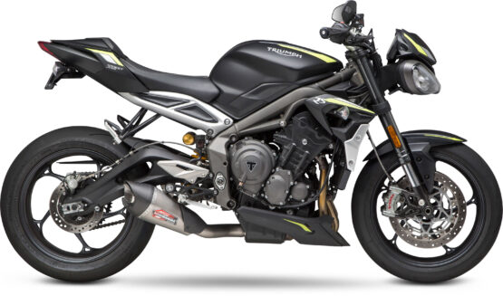 Yoshimura AT2 Slip-On Exhaust Stainless Fits 18-20 Triumph Street Triple - Image 10