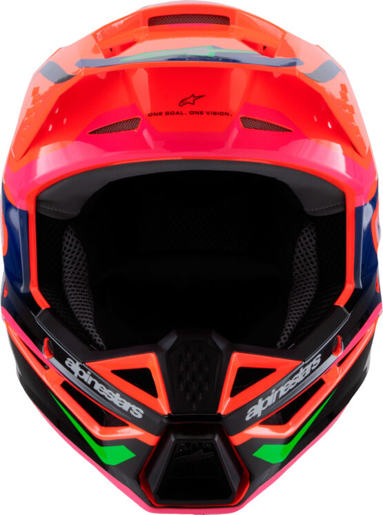 Alpinestars SM3 Youth Deegan Helmet YM Orange/Purple/Pink - Image 6