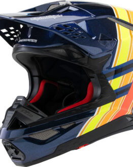 Alpinestars S-M10 TLD Helmet Dark Blue/Orange Medium