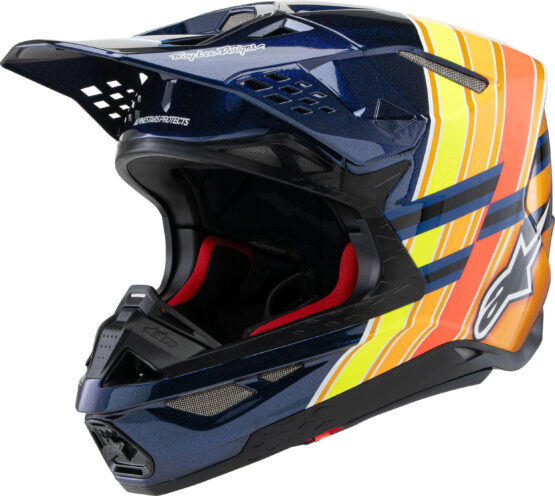 Alpinestars S-M10 TLD Helmet Dark Blue/Orange Small