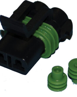 Delphi-Packard Weatherpack 2-Position Female Connector w/ Seals Namz