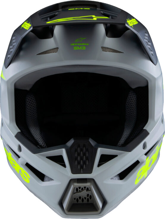 Alpinestars SM3 Youth Radium Helmet Gray/Black/Yellow Fluo YM - Image 6