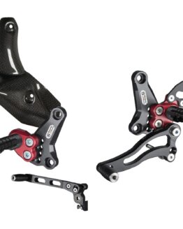 Adjustable Rearsets w/ Carbon Fiber Exhaust Guard