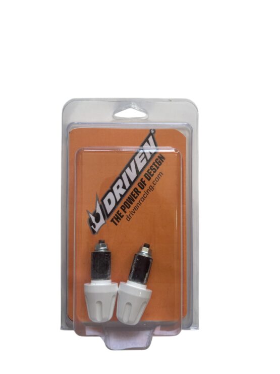 Driven Bar End Weights V1 White