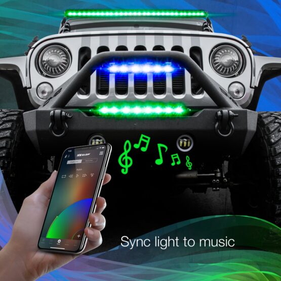 20" Multi-Color XKChrome RGBW LED Light Bar w/Bluetooth - Image 5