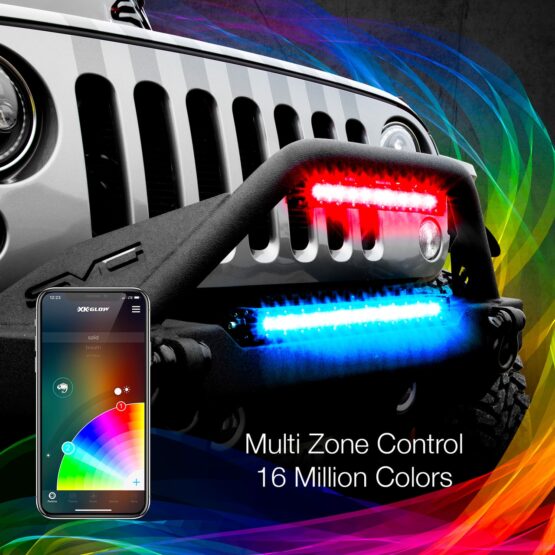 20" Multi-Color XKChrome RGBW LED Light Bar w/Bluetooth - Image 6