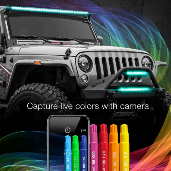 20" Multi-Color XKChrome RGBW LED Light Bar w/Bluetooth - Image 7