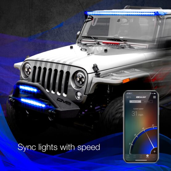 20" Multi-Color XKChrome RGBW LED Light Bar w/Bluetooth - Image 8