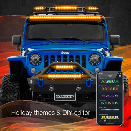 20" Multi-Color XKChrome RGBW LED Light Bar w/Bluetooth - Image 9