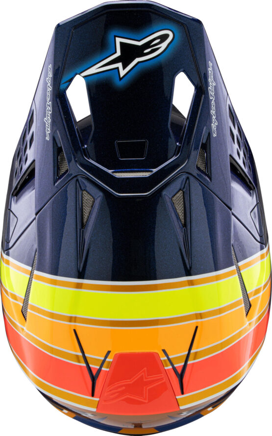 Alpinestars S-M10 TLD Helmet Dark Blue/Orange Small - Image 4