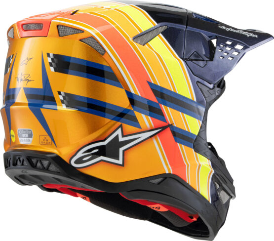 Alpinestars S-M10 TLD Helmet Dark Blue/Orange Small - Image 6