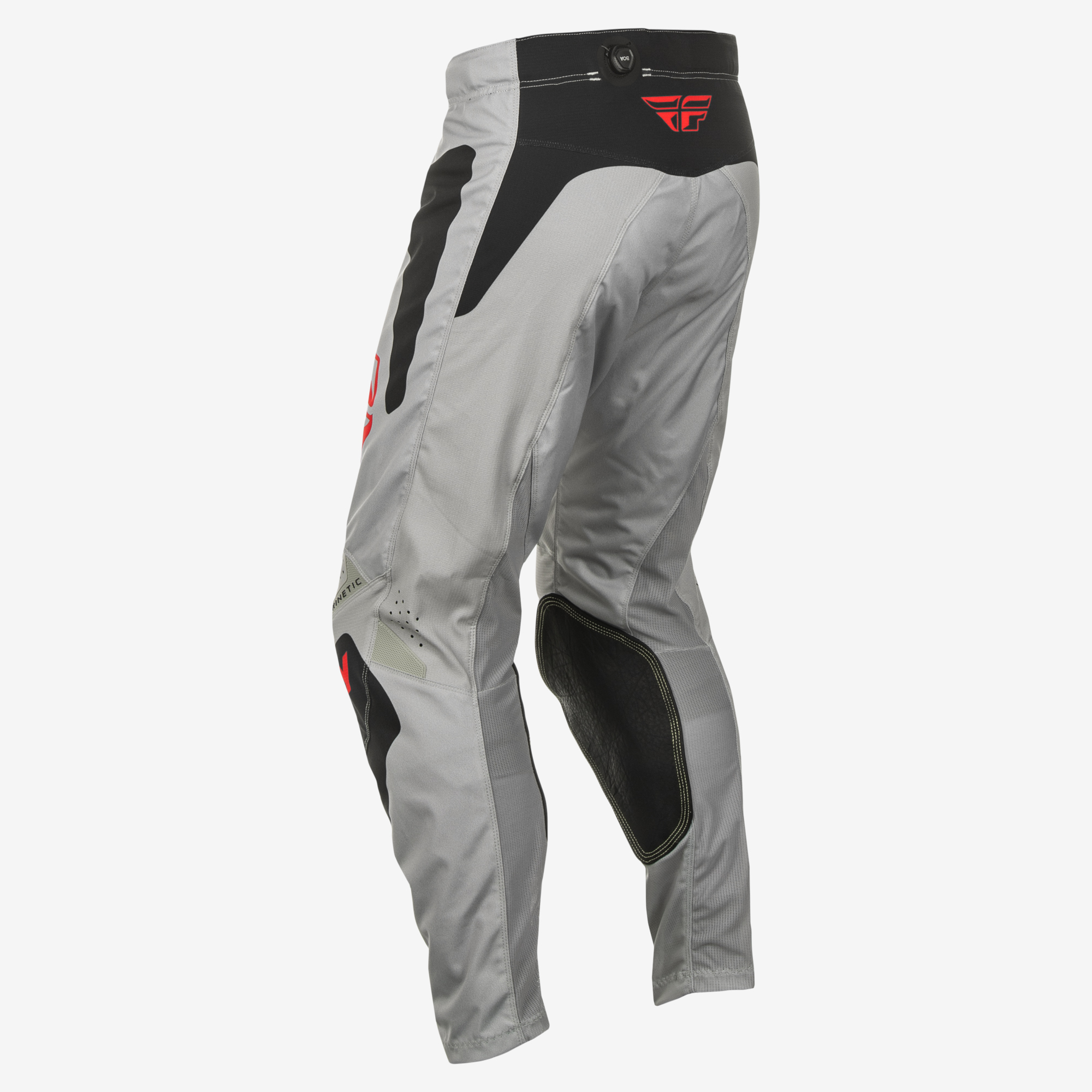 Fly Racing Kinetic Sym Pants Men's 30 Grey/Red/Black - Image 3