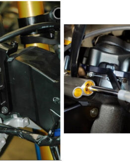 Graves Works Steering Damper Mount Black Fits Yamaha R6 17-20