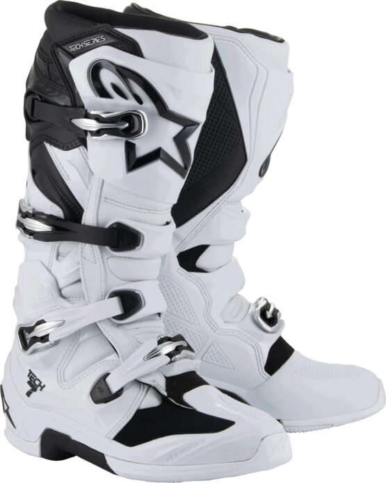 Alpinestars Tech 7 Boots White/Black Size 12 - Image 4