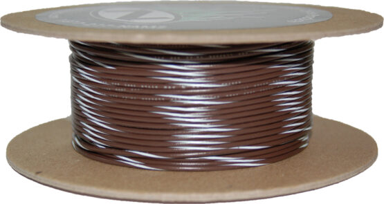 NAMZ 100ft 20 AWG Primary Wire Spool Brown/White Stripe - Image 2
