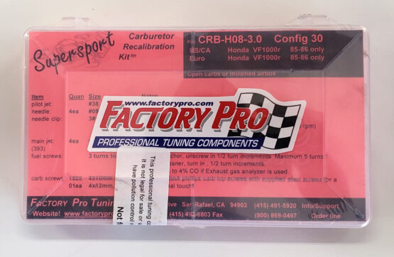 Factory Pro Carburetor Jet Kit 3.0 Fits 1984-1986 Honda VF1000