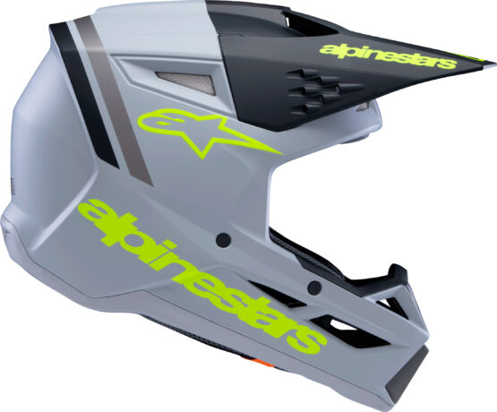 Alpinestars SM3 Youth Radium Helmet Gray/Black/Yellow Fluo YM - Image 7