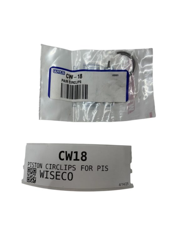 Wiseco 18mm Round Wire Pin Locks Retaining Clip Pair CW18 - Image 2
