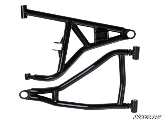 SuperATV High Clearance Front A-Arms Black w/Std Joints For 16-21 RZR XP Turbo - Image 3