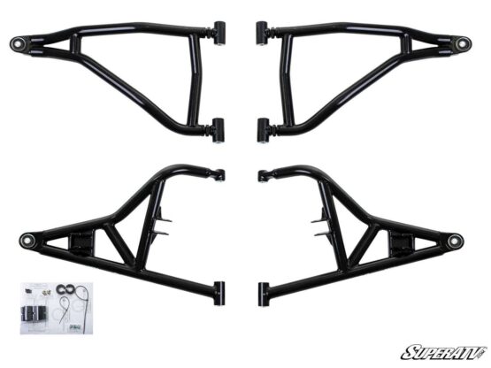 SuperATV Voodoo Blue 1.5" Forward A-Arms w/o Joints Fits 16-21 RZR XP Turbo - Image 7