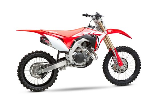 Yoshimura RS9T Full Exhaust Dual Muffler Carbon Tips Fits 17-20 CRF450R/RX - Image 3