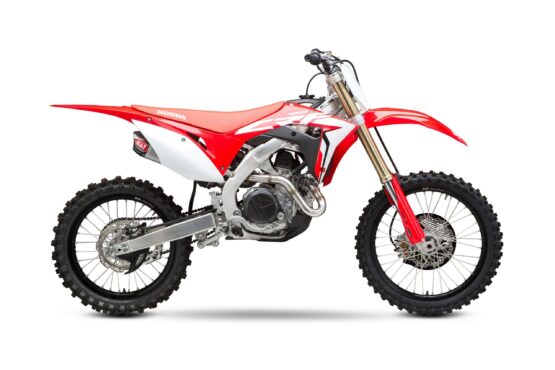 Yoshimura RS9T Full Exhaust Dual Muffler Carbon Tips Fits 17-20 CRF450R/RX - Image 4
