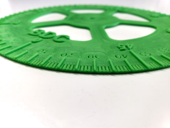 Engine Timing Degree Wheel 6.75" Diameter - Green Plastic - Image 2
