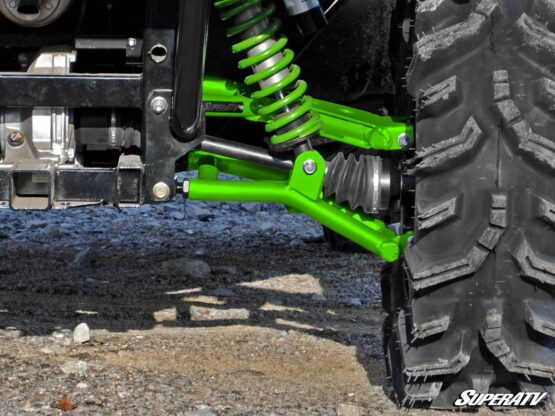 SuperATV Rear A-Arms 1.5" Offset Green Fits 12-21 Kawasaki Teryx - Image 2