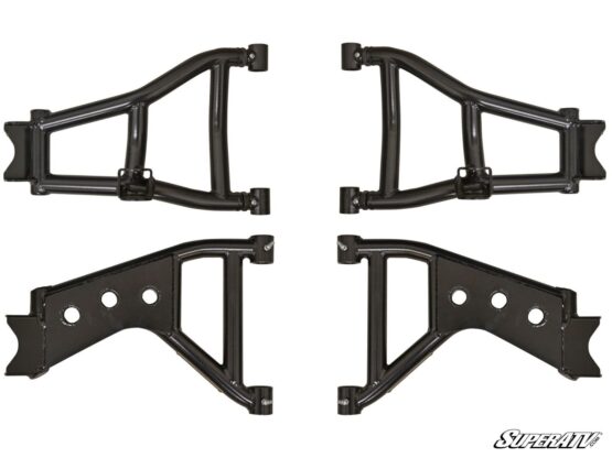 SuperATV Rear A-Arms 1.5" Offset Green Fits 12-21 Kawasaki Teryx - Image 5
