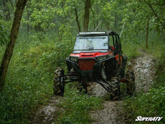 SuperATV High Clearance Front Upper A-Arms Black Fits 14-21 RZR XP 1000 - Image 5