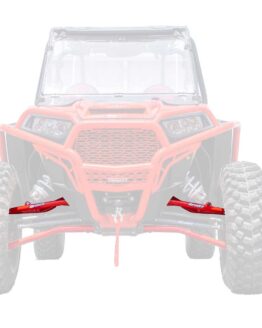 SuperATV Red High Clearance Front Upper A-Arms w/o Joints Fits 14-21 RZR XP 1000