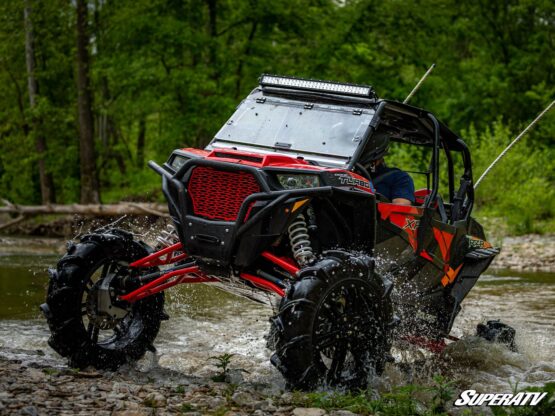 SuperATV Red High Clearance Front Upper A-Arms w/o Joints Fits 14-21 RZR XP 1000 - Image 2