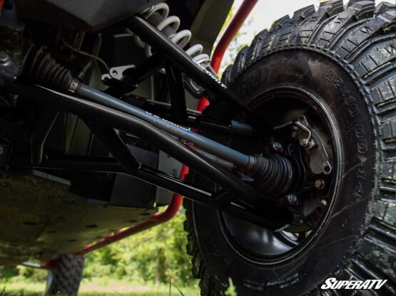 SuperATV High Clearance Front Lower A-Arms Black No Joints Fits RZR XP 1000 - Image 6