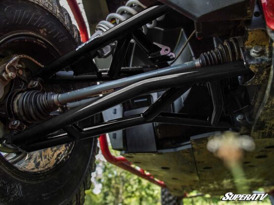 SuperATV High Clearance Front Lower A-Arms Black No Joints Fits RZR XP 1000 - Image 8