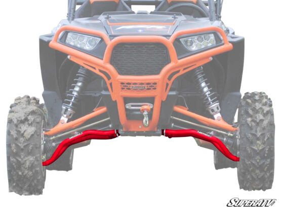 SuperATV Red High Clearance Front A-Arms w/ STD Joints Fits RZR XP 1000