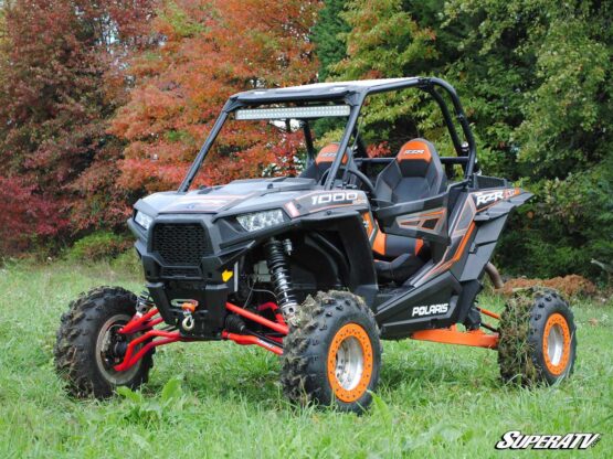 SuperATV Red High Clearance Front A-Arms w/ STD Joints Fits 14-21 RZR XP 1000 - Image 2