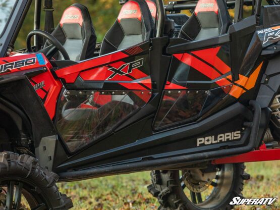 SuperATV Clear Lower Doors Polycarbonate Fits 19-20 Polaris RZR S4 1000 - Image 5