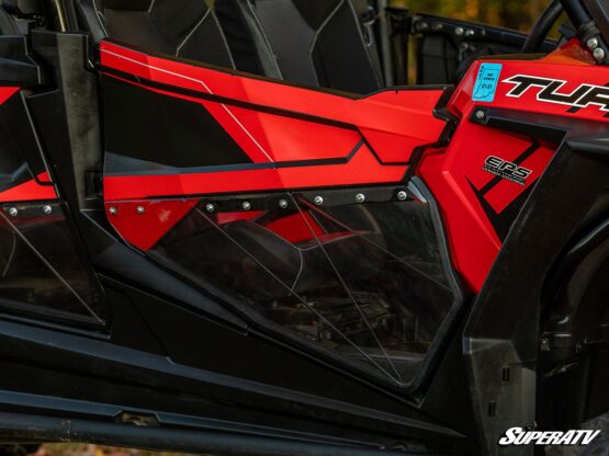 SuperATV Clear Lower Doors Polycarbonate For 16-21 Polaris RZR 4 XP Turbo - Image 7