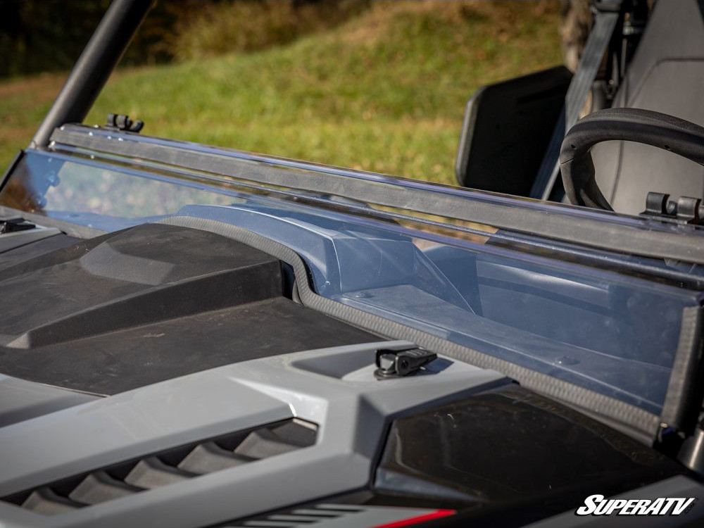 SuperATV Flip Windshield Clear Polycarbonate For Yamaha Wolverine RMAX2 - Image 5