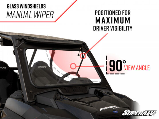 SuperATV Glass Windshield Clear For 19-21 Polaris RZR/4 XP 1000 - Image 7