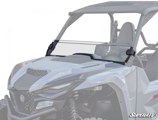 SuperATV Clear Half Windshield Polycarbonate Fits Yamaha Wolverine RMAX