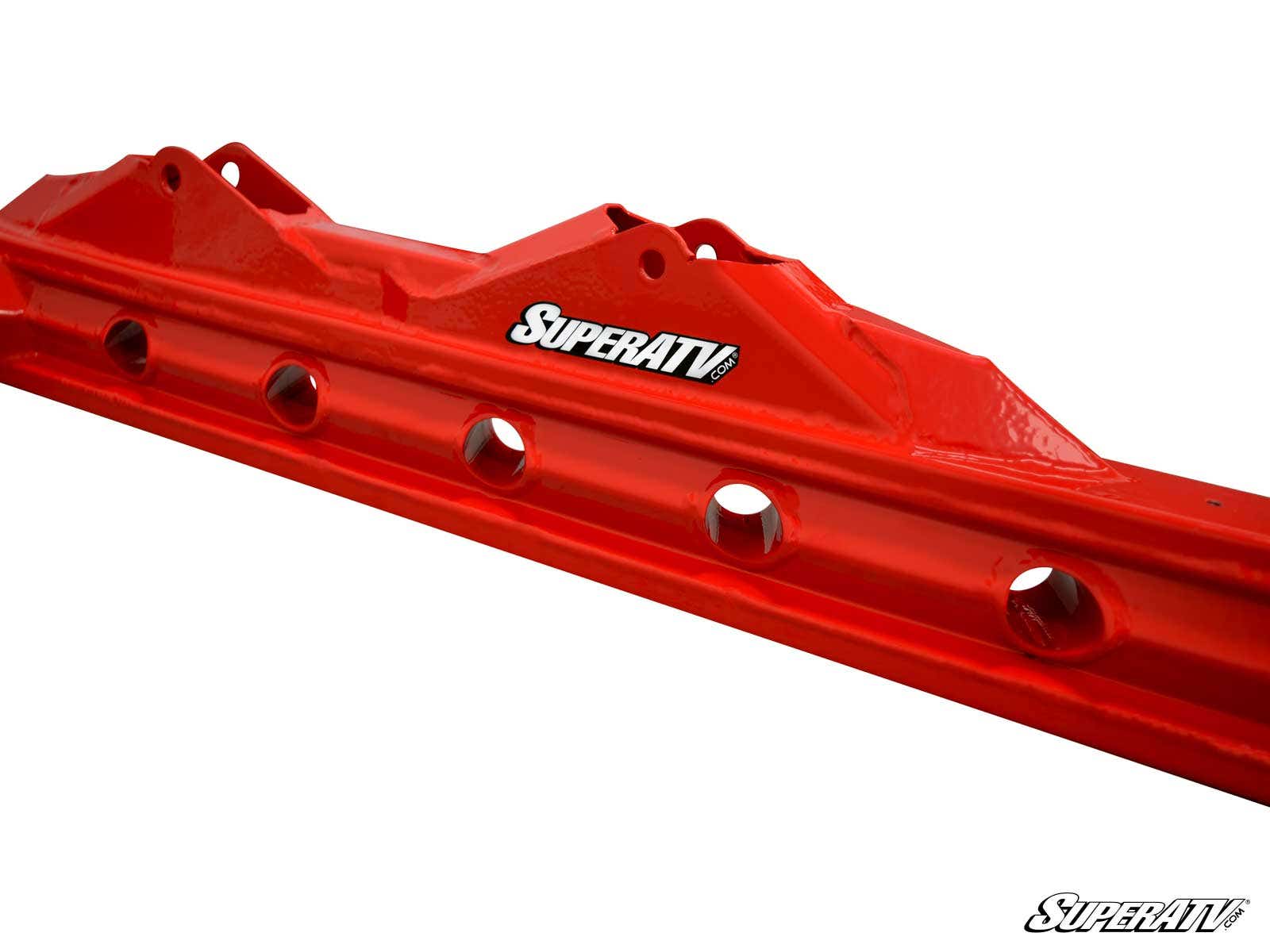 SuperATV Extended Trailing Arms 1" Rear Offset Red For Polaris RZR RS1 - Image 4