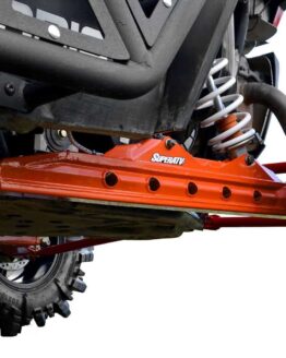SuperATV 1" Rear Offset Trailing Arms Orange Fits 16-21 RZR XP Turbo