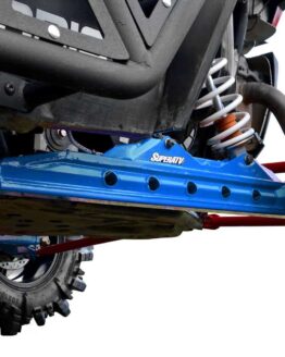 SuperATV 1" Rear Offset Trailing Arms Voodoo Blue Fits 14-21 RZR XP 1000